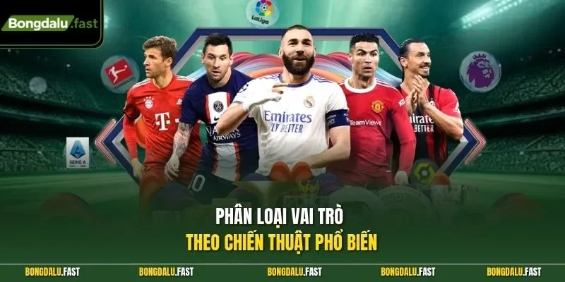 Phân loại vai trò theo chiến thuật phổ biến